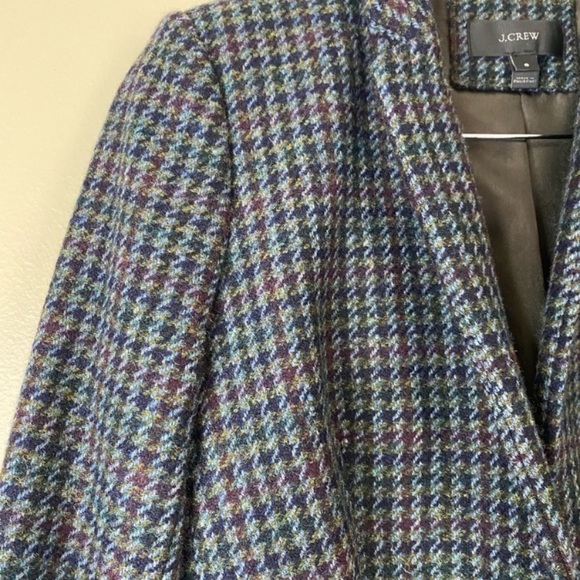 J.crew Houndstooth Regent Wool Blazer Size 6 - Picture 3 of 8